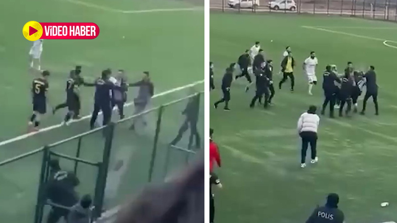 Şanlıurfa’da amatör lig maçında kavga çıktı;