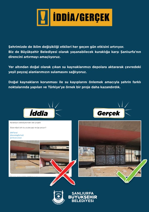 Şanlıurfa’da su deposu tartışması!