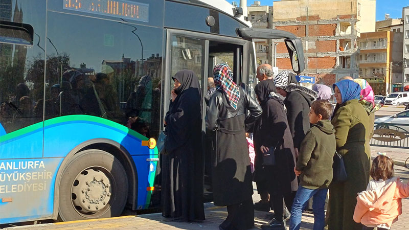 Şanlıurfa’da yarın toplu ulaşım ücretsiz;