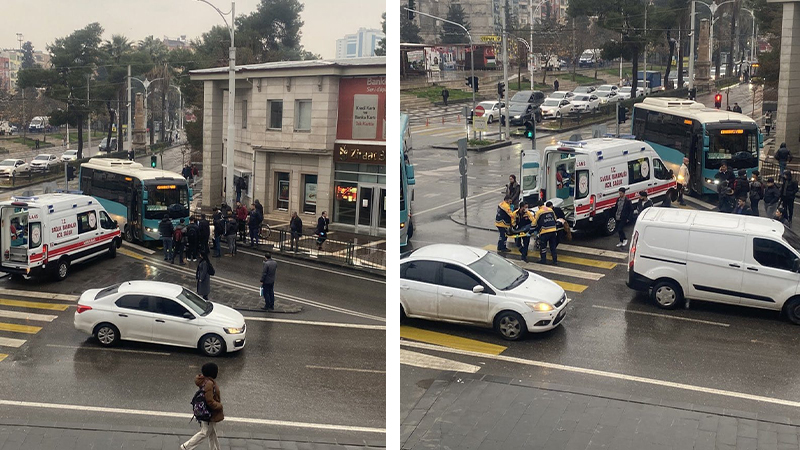 Şanlıurfa'da yolun karşısına geçmeye çalışan kadına otobüs çarptı