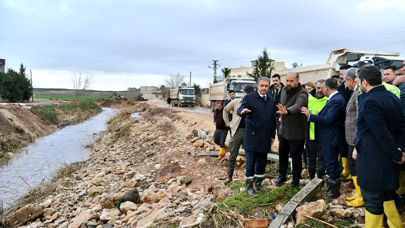 Vali Şıldak, taşkın olaylarından etkilenen kırsal bölgeleri inceledi;