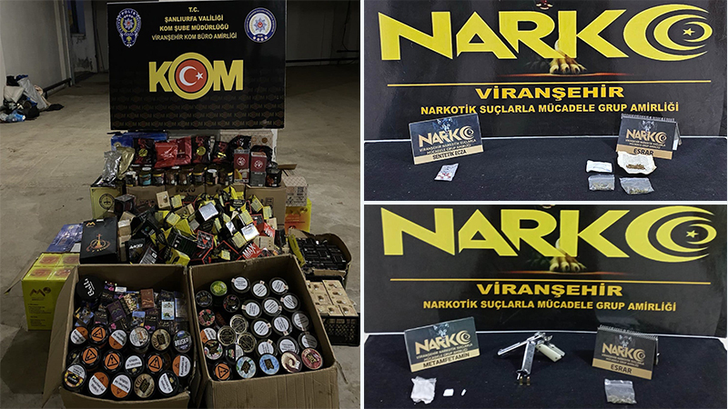 Viranşehir’de emniyetten narkotik operasyon