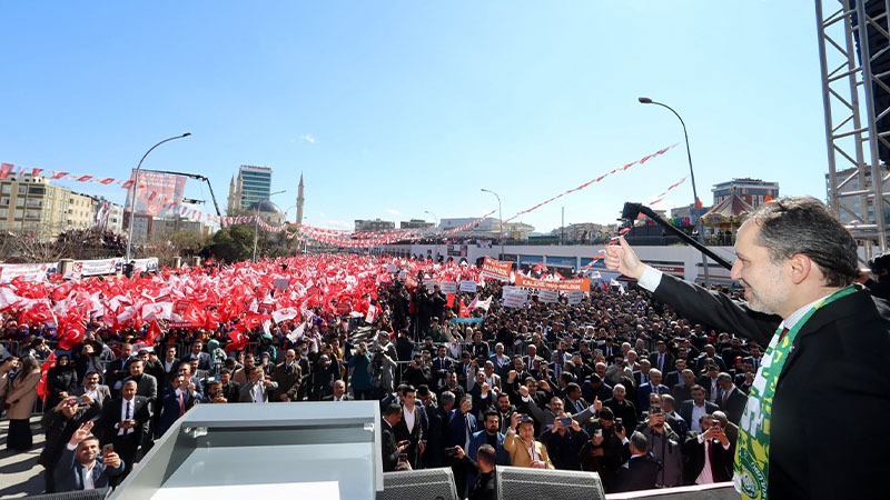 Erbakan Şanlıurfa’da halka hitap etti: Şanlıurfa Milli Görüş belediyeciliği ile buluşacak;