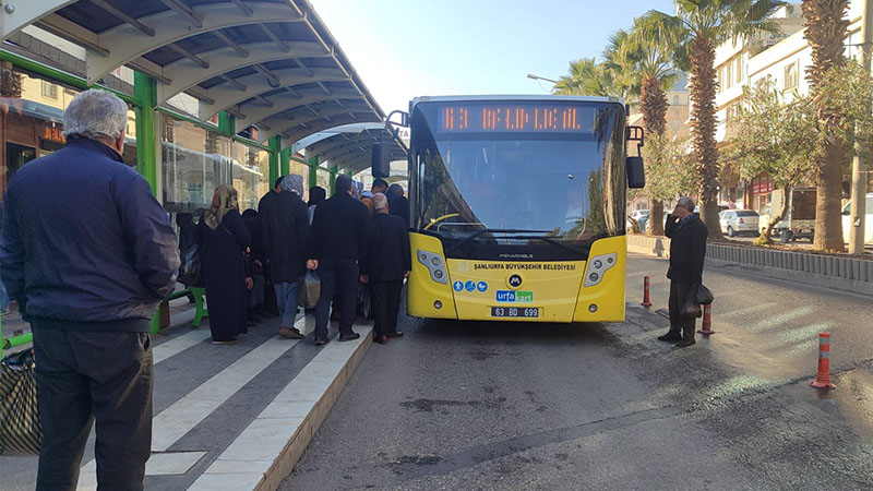 Şanlıurfa’da bayramda toplu taşıma ücretsiz;