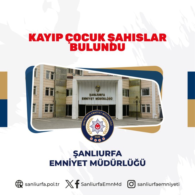 Şanlıurfa’da 6 kayıp çocuk ailelerine kavuştu;