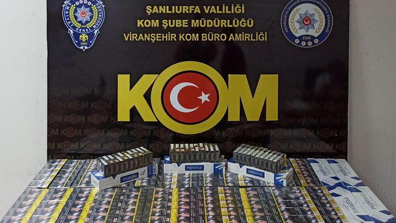 Viranşehir’de 198 elektronik sigara ve 1000 paket kaçak sigara ele geçirildi;