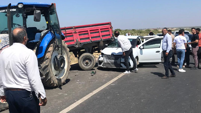 Ceylanpınar’da trafik kazası: 1 yaralı;