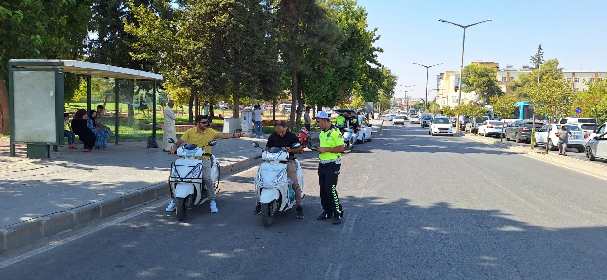 Şanlıurfa’da Trafik ekiplerinden motosiklet sürücülerine af yok