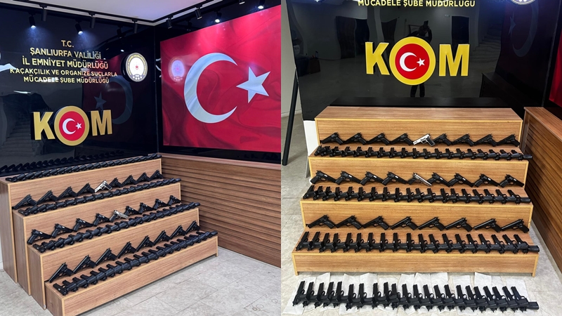 Şanlıurfa’da silah kaçakçılarına operasyon!;